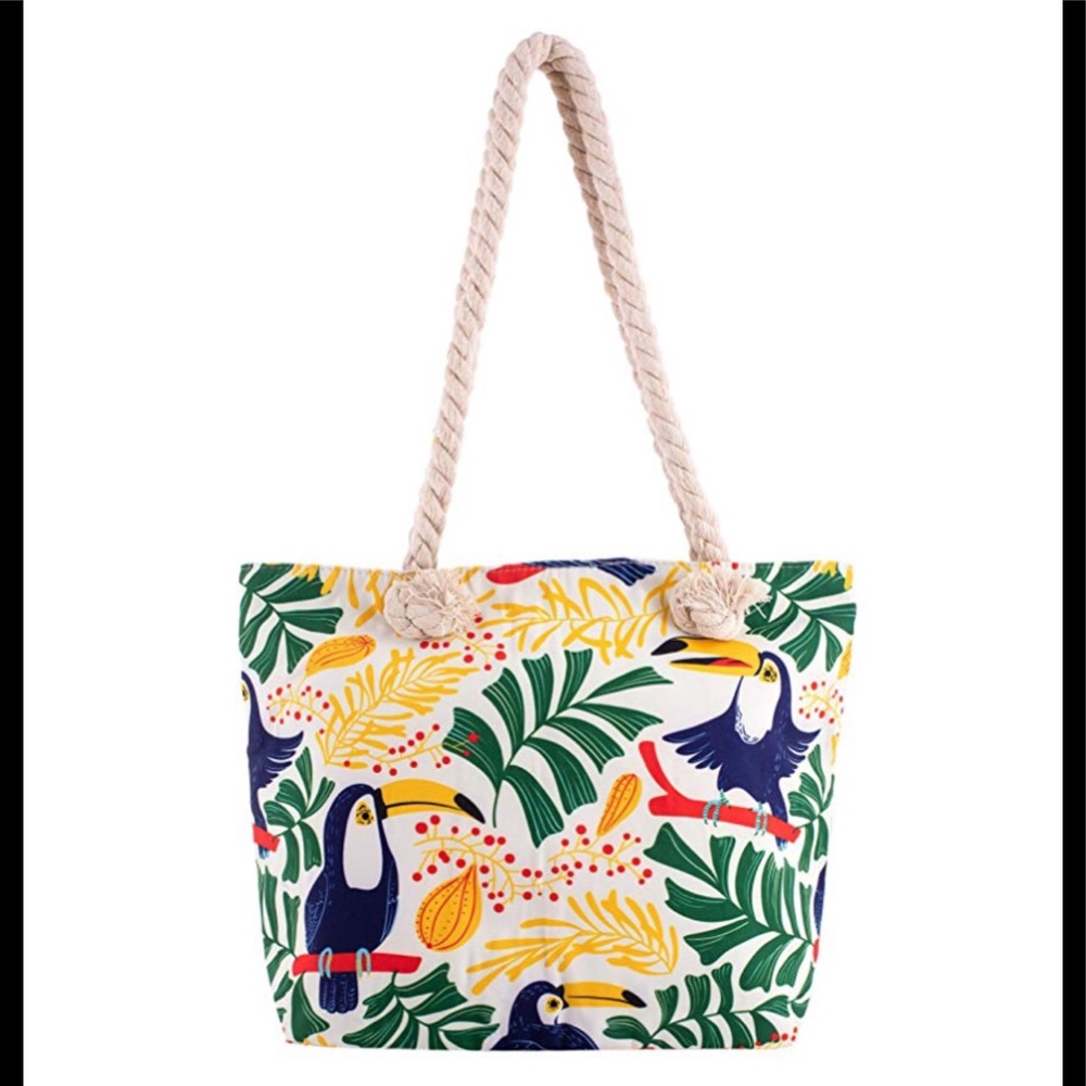 Summer Toucan Beach Tote bag